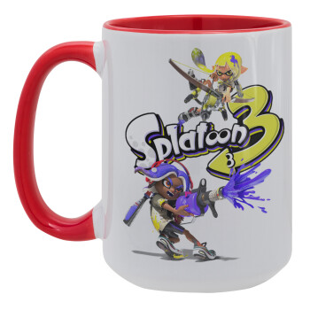 Splatoon 3, Κούπα Mega 15oz, κεραμική Κόκκινη, 450ml