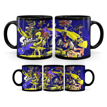 Splatoon 3, Κούπα Μαύρη, κεραμική, 330ml