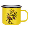 Metallic enamel MATT Yellow cup 360ml