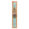 Easter Set, wooden keychain & aromatic flat Easter candle (30cm) (TURQUOISE)