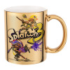 Mug ceramic, gold mirror, 330ml