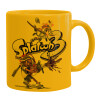 Ceramic coffee mug yellow, 330ml