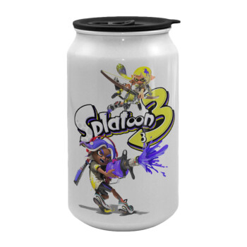 Splatoon 3, Κούπα ταξιδιού μεταλλική με καπάκι (tin-can) 500ml