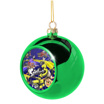 Splatoon 3, Χριστουγεννιάτικη μπάλα δένδρου Πράσινη 8cm
