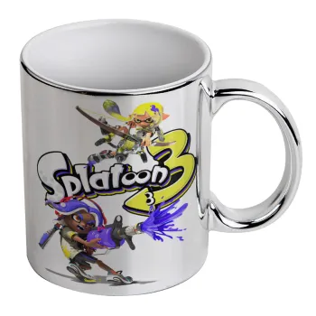 Splatoon 3, Κούπα κεραμική, ασημένια καθρέπτης, 330ml