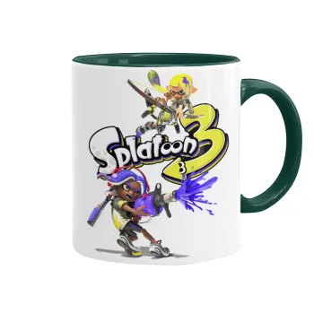 Splatoon 3, Mug colored green, ceramic, 330ml