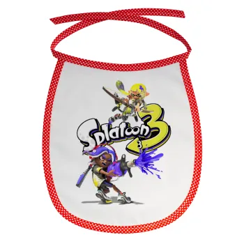 Splatoon 3, Σαλιάρα μωρού αλέκιαστη με κορδόνι Κόκκινη