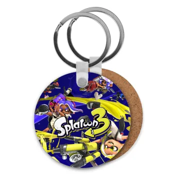 Splatoon 3, Μπρελόκ Ξύλινο στρογγυλό MDF Φ5cm