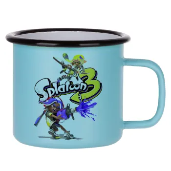 Splatoon 3, Κούπα Μεταλλική εμαγιέ ΜΑΤ σιέλ 360ml