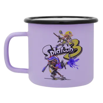 Splatoon 3, Κούπα Μεταλλική εμαγιέ ΜΑΤ Light Pastel Purple 360ml