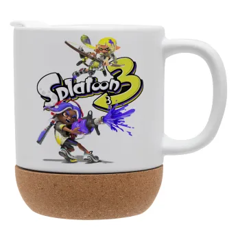 Splatoon 3, Κούπα, κεραμική με βάση φελού και καπάκι (ΜΑΤ), 330ml
