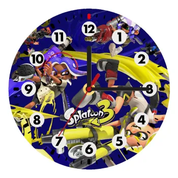 Splatoon 3, Wooden wall clock (20cm)