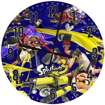 Splatoon 3, Ρολόι τοίχου ξύλινο (30cm)