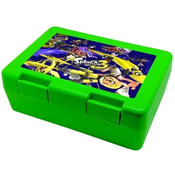 Splatoon 3, Children's cookie container GREEN 185x128x65mm (BPA free plastic)