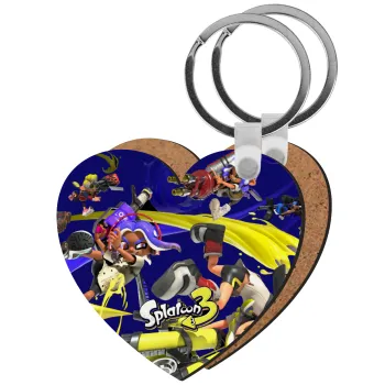 Splatoon 3, Μπρελόκ Ξύλινο καρδιά MDF