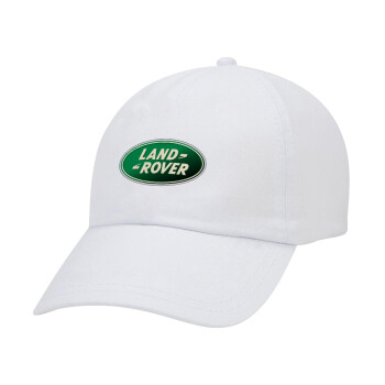 Land Rover, Καπέλο Baseball Λευκό (5-φύλλο, unisex)