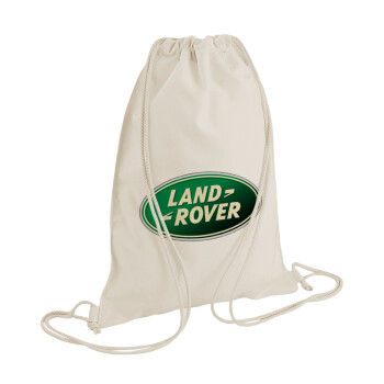 Land Rover, Τσάντα πλάτης πουγκί GYMBAG natural (28x40cm)