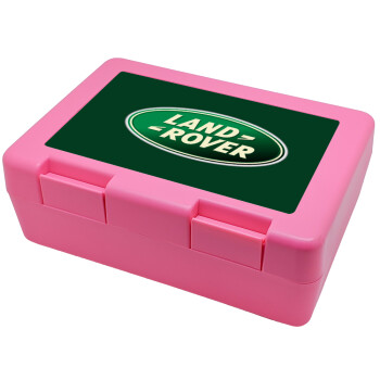 Land Rover, Children's cookie container PINK 185x128x65mm (BPA free plastic)