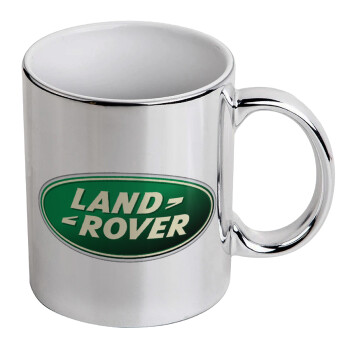 Land Rover, Mug ceramic, silver mirror, 330ml