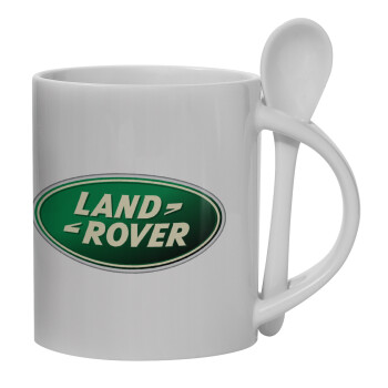 Land Rover, Ceramic coffee mug with Spoon, 330ml (1pcs)