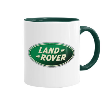 Land Rover, Κούπα χρωματιστή πράσινη, κεραμική, 330ml