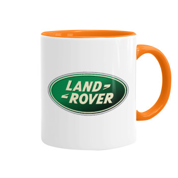 Land Rover, Mug colored orange, ceramic, 330ml