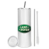 Tumbler stainless steel 600ml, with metal straw & cleaning brush