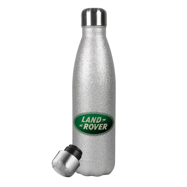 Land Rover — Metallic Glitter Silver Thermos Flask (Stainless steel), double-walled, 500ml