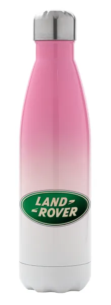 Land Rover — Μεταλλικό παγούρι θερμός Ροζ/Λευκό (Stainless steel), διπλού τοιχώματος, 500ml