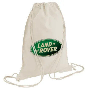 Land Rover, Τσάντα πλάτης πουγκί GYMBAG natural (28x40cm)