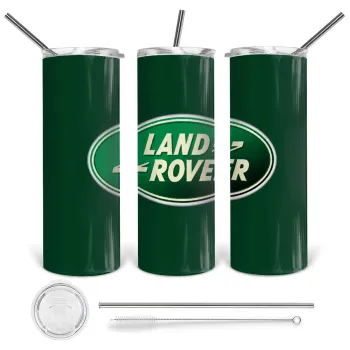 Land Rover, Tumbler stainless steel 600ml, with metal straw & cleaning brush