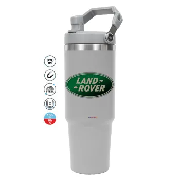 Land Rover, GREY color, 890ml (30oz) stainless Steel Tumbler with Handle