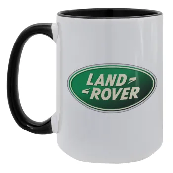 Land Rover, Κούπα Mega 15oz, κεραμική Μαύρη, 450ml