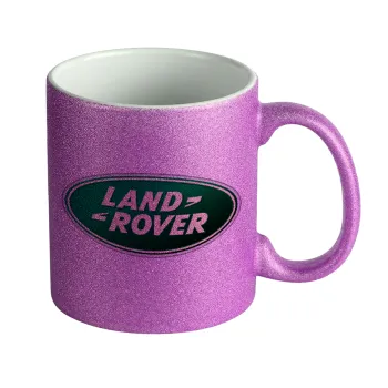 Land Rover, Κούπα Μωβ Glitter που γυαλίζει, κεραμική, 330ml