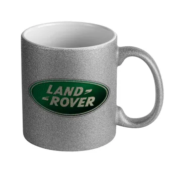 Land Rover, Κούπα Ασημένια Glitter που γυαλίζει, κεραμική, 330ml