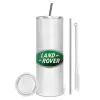 Tumbler stainless steel 600ml, with metal straw & cleaning brush