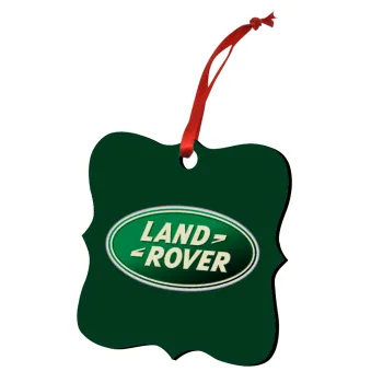 Land Rover, Christmas ornament polygon wooden 7.5cm