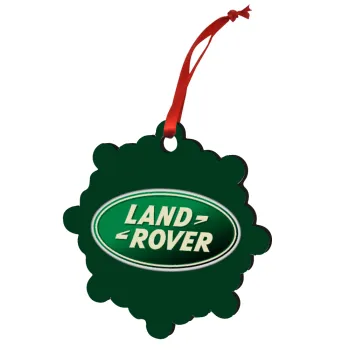 Land Rover, Christmas ornament snowflake wooden 7.5cm