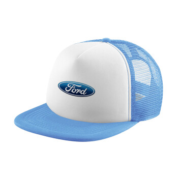 Ford, Καπέλο Soft Trucker με Δίχτυ Γαλάζιο/Λευκό