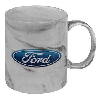 Ford, Mug ceramic marble style, 330ml