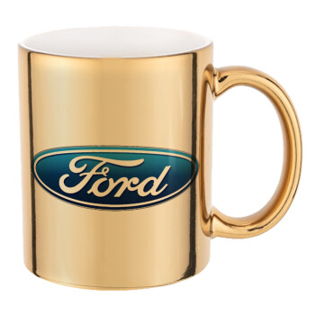 Ford, Κούπα κεραμική, χρυσή καθρέπτης, 330ml
