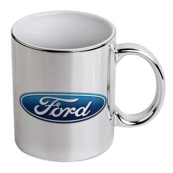 Ford, Mug ceramic, silver mirror, 330ml