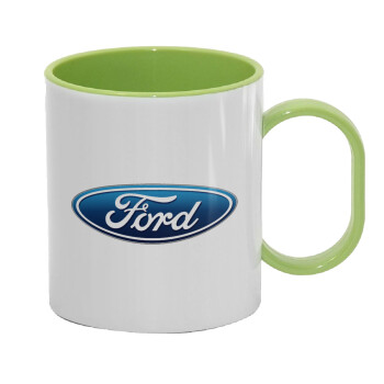 Ford, Κούπα (πλαστική) (BPA-FREE) Polymer Πράσινη για παιδιά, 330ml