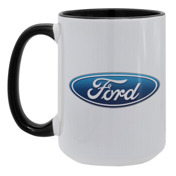 Ford, Κούπα Mega 15oz, κεραμική Μαύρη, 450ml