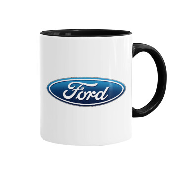 Ford, Mug colored black, ceramic, 330ml