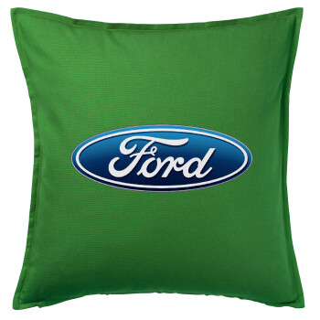Ford, Μαξιλάρι καναπέ Πράσινο 100% βαμβάκι, περιέχεται το γέμισμα (50x50cm)