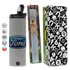 Πασχαλινή Λαμπάδα με Travel Tumbler θερμό (600ml, BPA free) & κερί αρωματικό πλακέ (30cm) (ΓΚΡΙ)