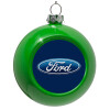 Green Christmas tree ornament bauble 8cm