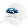 5-Panel Cap White, 100% Cotton (Twill), (UNISEX, ONE SIZE)
