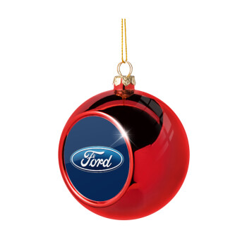 Ford, Χριστουγεννιάτικη μπάλα δένδρου Κόκκινη 8cm